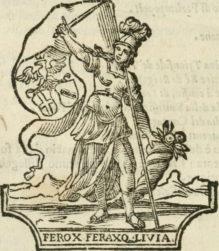 An illustration from Il fvoco trionfante : racconto della traslatione della miracolo.a imagine detta la Madõna del fvoco, protettrice della città di Forli, solenizzata da essa città sotto li xx. di ottobre M.D.C.XXXVI, 1637, leaf 139