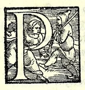 An illustration from Il geloso : comedia, 1544, leaf 73
