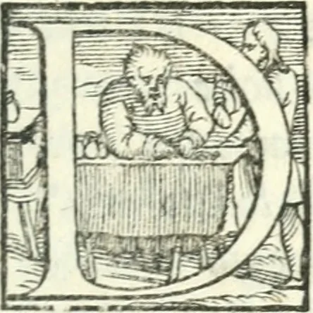 An illustration from Il geloso comedia del S. Hercole Bentivoglio, 1544, leaf 34