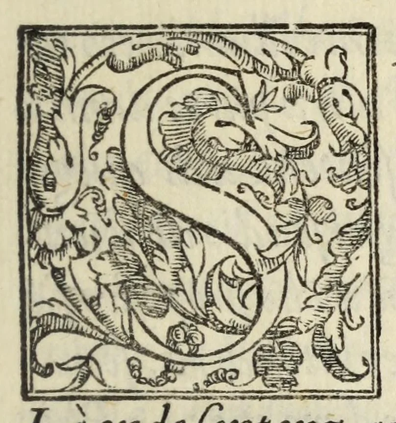 An illustration from Il gentilhuomo : in questo volume distinto in tre dialoghi si tratta la materia della nobilta, & si mostra quante ne siano le maniere, qual sia la vera, onde ella habbia havuto origine, come si acquisti, come si conservi, & come si perda : si parla della nobilta de gli huomini, & delle donne, delle persone private, & de' signori : et finalmente tra la nobilta delle arme, & delle lettere si disputa qual sia la maggiore : con la tavola delle cose notabili, 1575, leaf 7