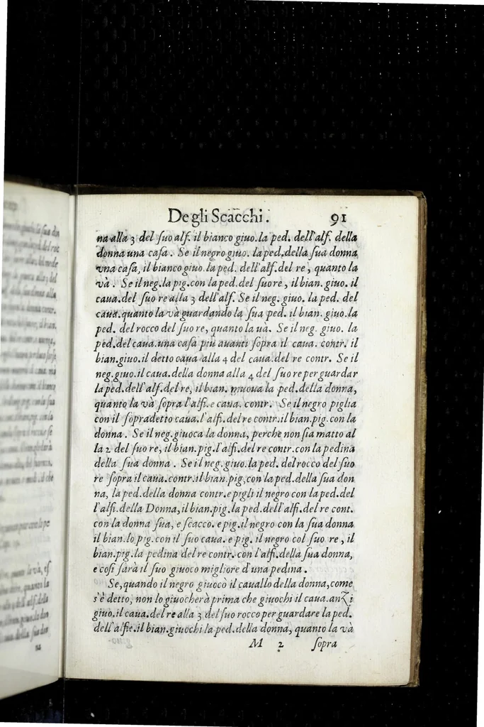 An illustration from Il givoco de gli scacchi, 1584, leaf 115