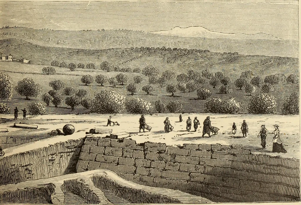 An illustration from Ilios; the city and country of the Trojans. The results of researches and discoveries on the site of Troy and throughout the Troad in the years 1871-72-73-78-79, including an autobiography of the author, 1880, leaf 126