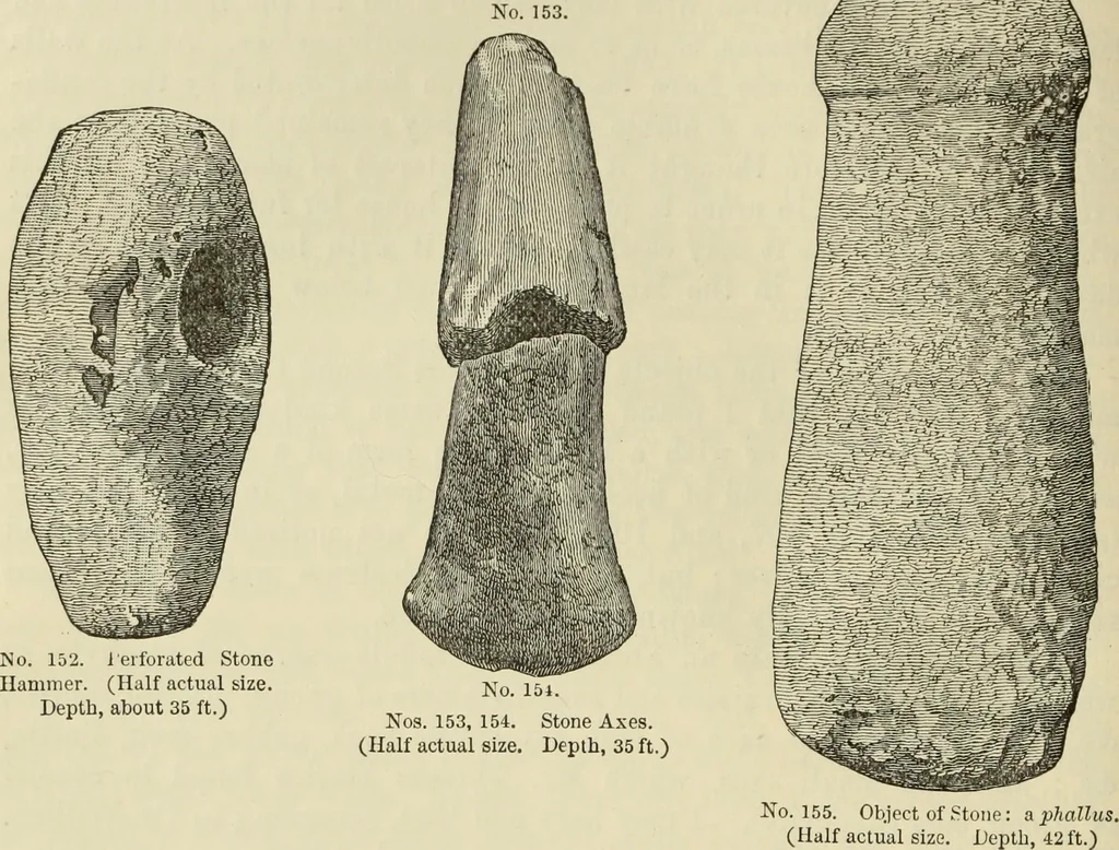 An illustration from Ilios; the city and country of the Trojans. The results of researches and discoveries on the site of Troy and throughout the Troad in the years 1871-72-73-78-79, including an autobiography of the author, 1880, leaf 305