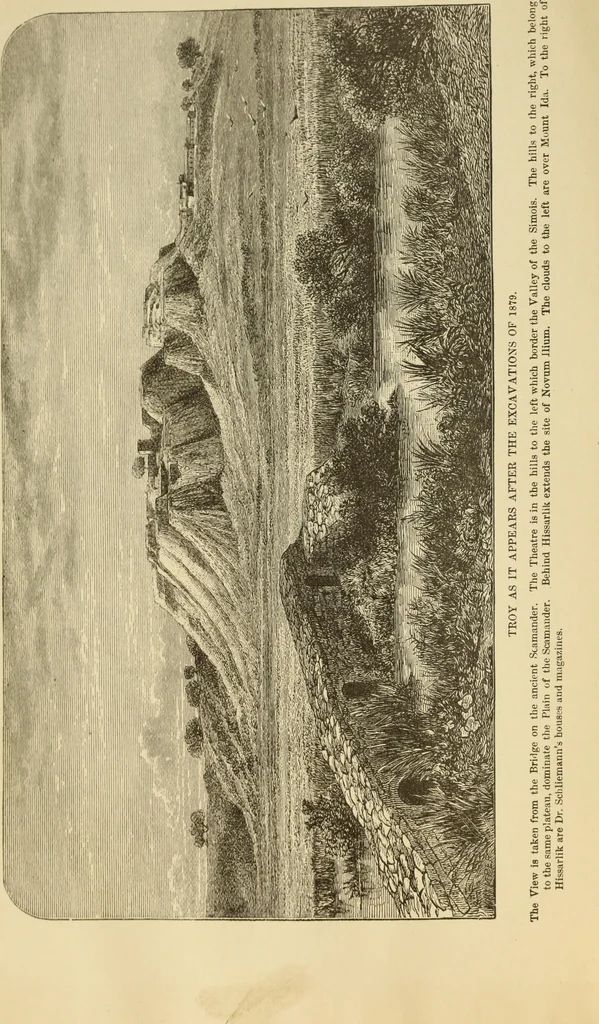 An illustration from Ilios; the city and country of the Trojans. The results of researches and discoveries on the site of Troy and throughout the Troad in the years 1871-72-73-78-79, including an autobiography of the author, 1880, leaf 5