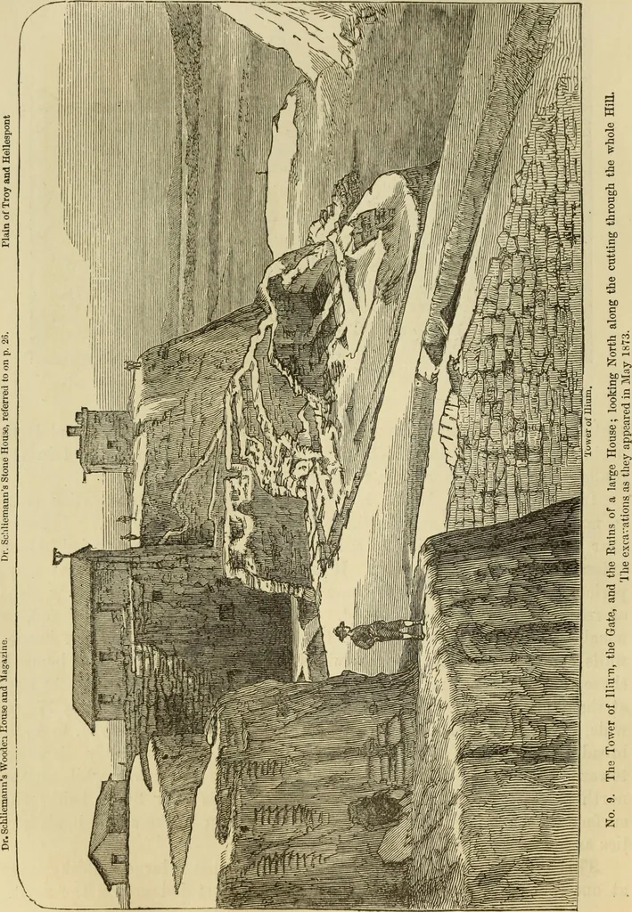An illustration from Ilios; the city and country of the Trojans. The results of researches and discoveries on the site of Troy and throughout the Troad in the years 1871-72-73-78-79, including an autobiography of the author, 1880, leaf 55