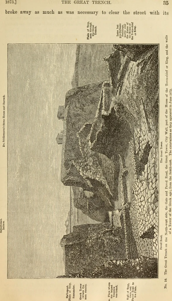 An illustration from Ilios; the city and country of the Trojans. The results of researches and discoveries on the site of Troy and throughout the Troad in the years 1871-72-73-78-79, including an autobiography of the author, 1880, leaf 56