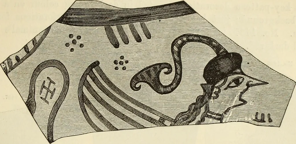 An illustration from Ilios; the city and country of the Trojans. The results of researches and discoveries on the site of Troy and throughout the Troad in the years 1871-72-73-78-79, including an autobiography of the author, 1880, leaf 642