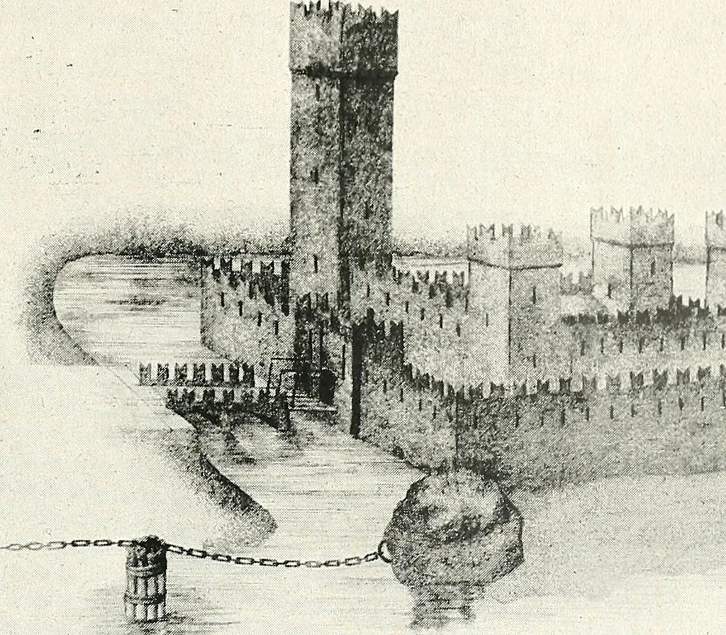 An illustration from Il Lago di Garda;, 1904, leaf 114
