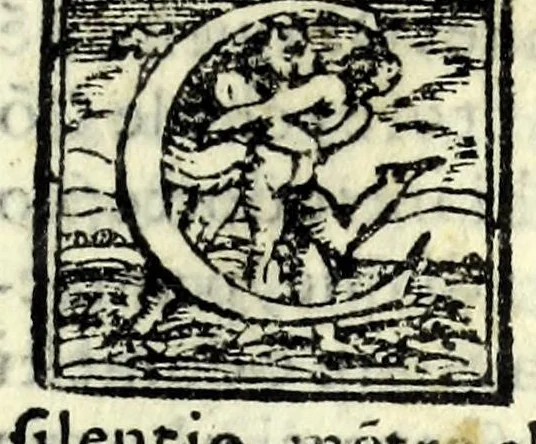An illustration from Il lanzi : comedia, 1566, leaf 9