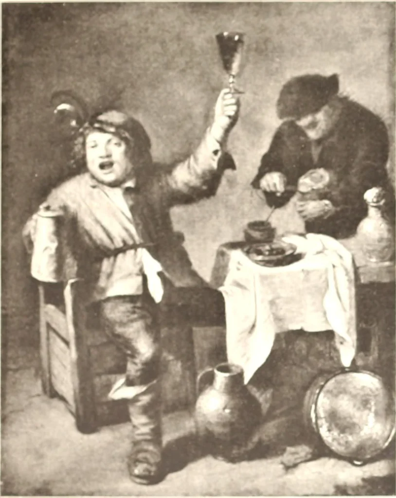 An illustration from Illustrated catalogue of the eigth [sic] series of 100 paintings by old masters of the Dutch, Flemish, Italian, French, and English schools : being a portion of the Sedelmeyer Gallery which contains about 1500 original pictures by ancient and modern artists, 1902, leaf 16