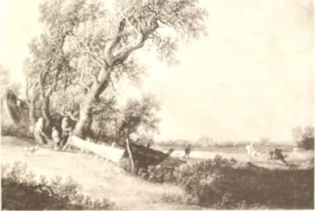 An illustration from Illustrated catalogue of the eigth [sic] series of 100 paintings by old masters of the Dutch, Flemish, Italian, French, and English schools : being a portion of the Sedelmeyer Gallery which contains about 1500 original pictures by ancient and modern artists, 1902, leaf 32