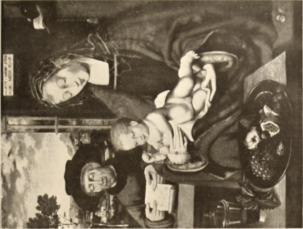 An illustration from Illustrated catalogue of the eigth [sic] series of 100 paintings by old masters of the Dutch, Flemish, Italian, French, and English schools : being a portion of the Sedelmeyer Gallery which contains about 1500 original pictures by ancient and modern artists, 1902, leaf 46