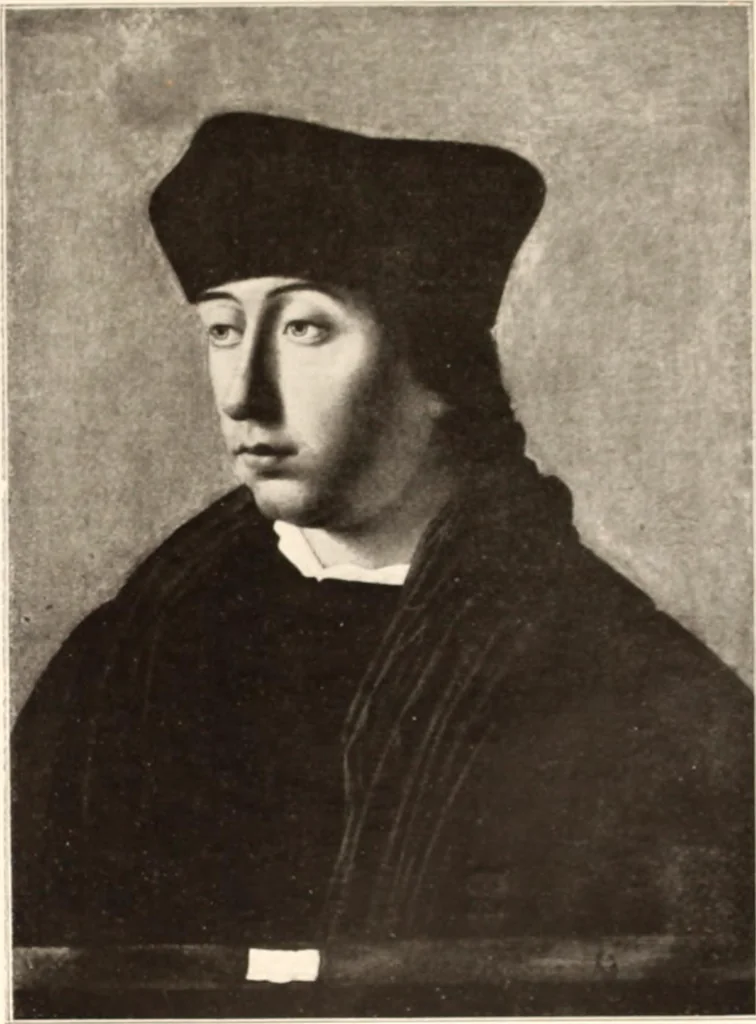 An illustration from Illustrated catalogue of the eigth [sic] series of 100 paintings by old masters of the Dutch, Flemish, Italian, French, and English schools : being a portion of the Sedelmeyer Gallery which contains about 1500 original pictures by ancient and modern artists, 1902, leaf 80