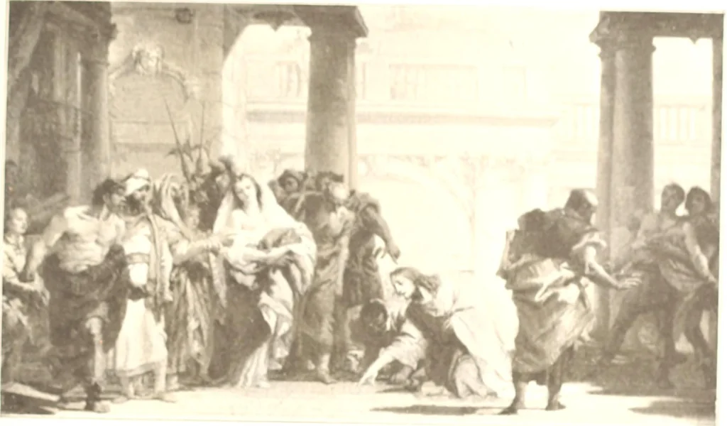 An illustration from Illustrated catalogue of the eigth [sic] series of 100 paintings by old masters of the Dutch, Flemish, Italian, French, and English schools : being a portion of the Sedelmeyer Gallery which contains about 1500 original pictures by ancient and modern artists, 1902, leaf 96