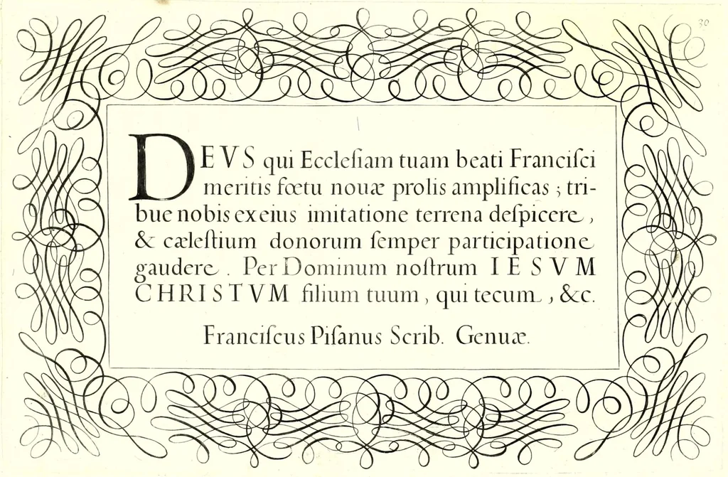 An illustration from Il libro primo di cancellaresche, corsiue, mercantile et diuerse maniere di lettere bastarde, 1620, leaf 67