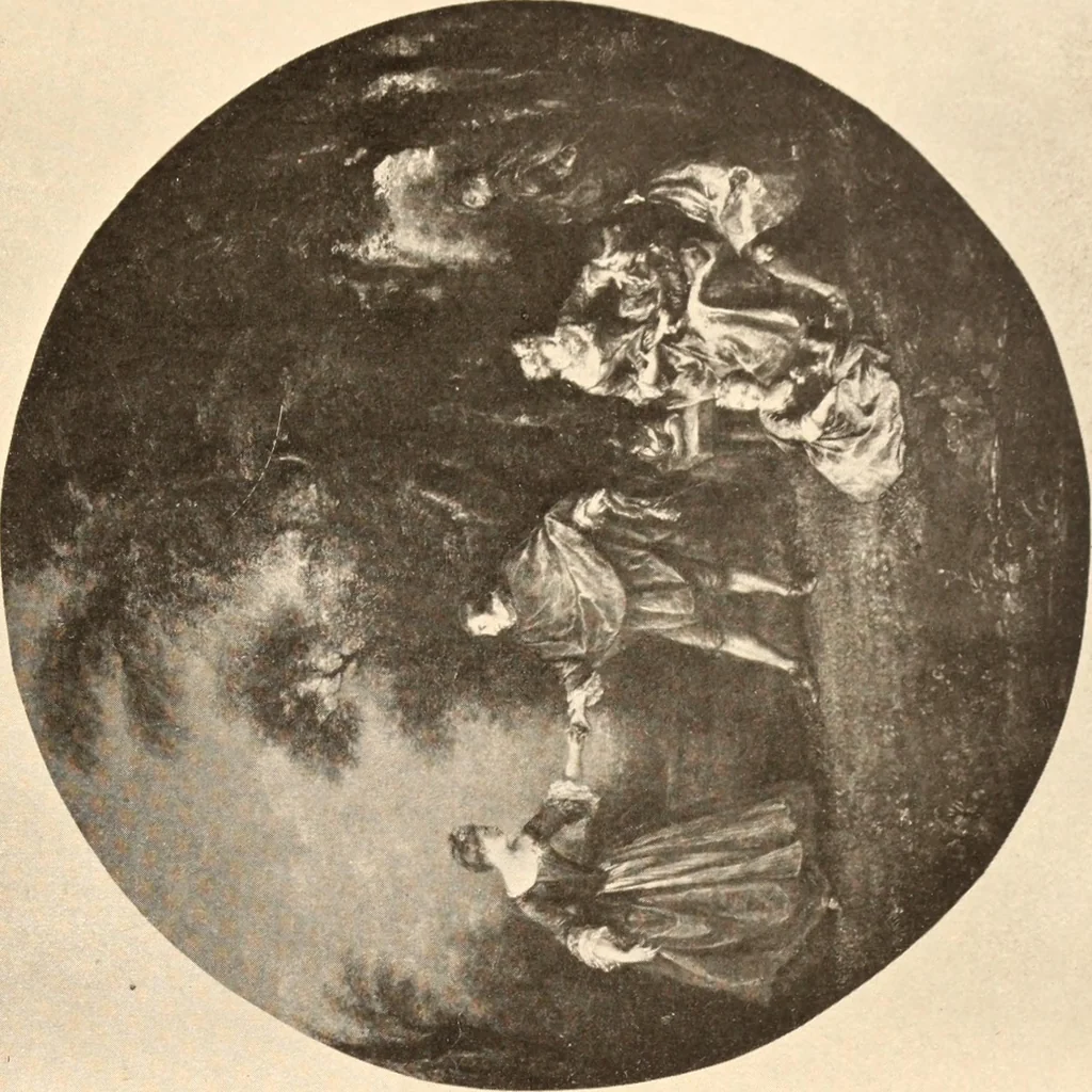An illustration from Illustrated catalogue of the tenth series of 100 paintings by old masters of the Dutch, Flemish, Italian, French, and English schools, being a portion of the Sedelmeyer gallery which contains about 1500 original pictures by ancient and modern artists, 1906, leaf 105