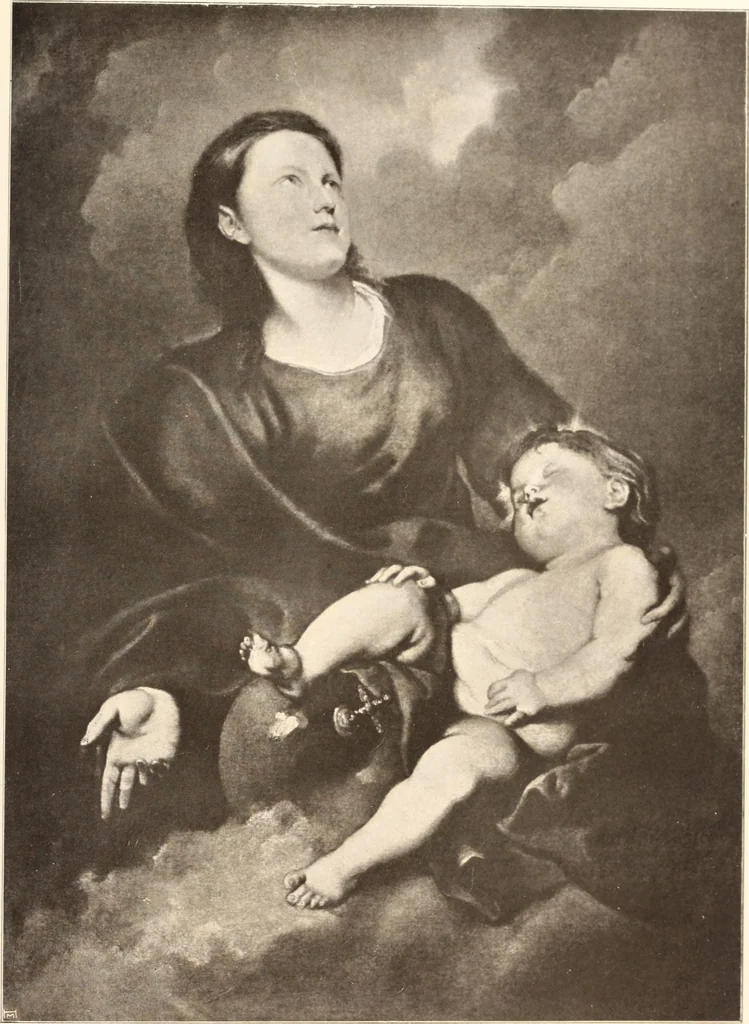 An illustration from Illustrated catalogue of the tenth series of 100 paintings by old masters of the Dutch, Flemish, Italian, French, and English schools, being a portion of the Sedelmeyer gallery which contains about 1500 original pictures by ancient and modern artists, 1906, leaf 34