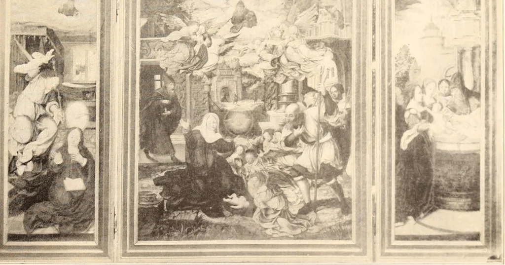 An illustration from Illustrated catalogue of the tenth series of 100 paintings by old masters of the Dutch, Flemish, Italian, French, and English schools, being a portion of the Sedelmeyer gallery which contains about 1500 original pictures by ancient and modern artists, 1906, leaf 46