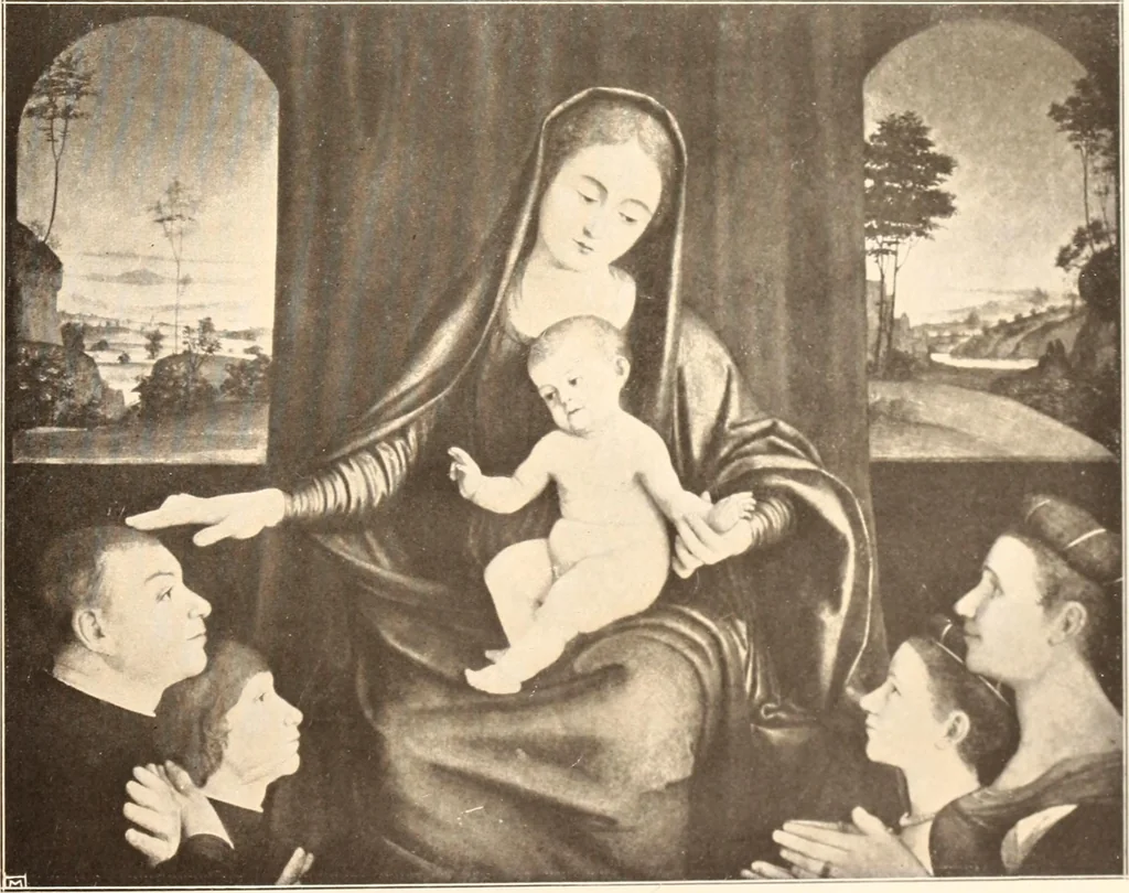 An illustration from Illustrated catalogue of the tenth series of 100 paintings by old masters of the Dutch, Flemish, Italian, French, and English schools, being a portion of the Sedelmeyer gallery which contains about 1500 original pictures by ancient and modern artists, 1906, leaf 91