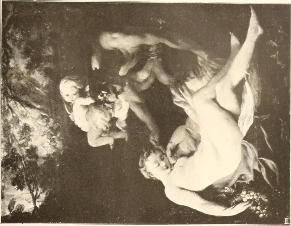 An illustration from Illustrated catalogue of the tenth series of 100 paintings by old masters of the Dutch, Flemish, Italian, French, and English schools, being a portion of the Sedelmeyer gallery which contains about 1500 original pictures by ancient and modern artists, 1906, leaf 95
