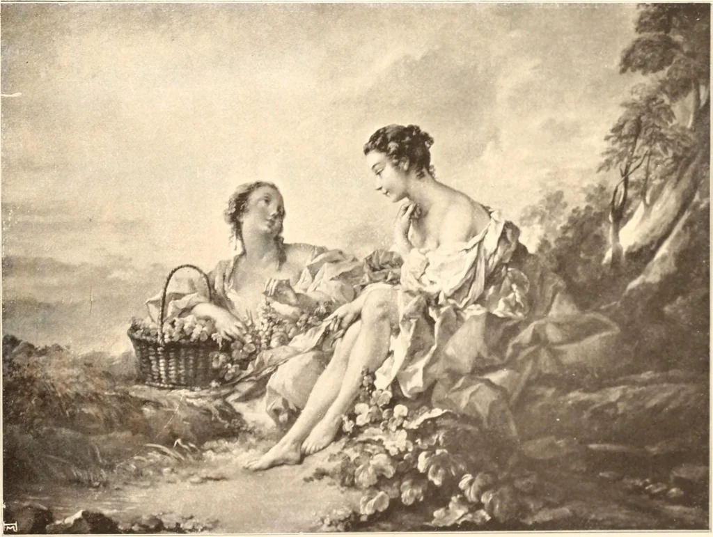An illustration from Illustrated catalogue of the tenth series of 100 paintings by old masters of the Dutch, Flemish, Italian, French, and English schools, being a portion of the Sedelmeyer gallery which contains about 1500 original pictures by ancient and modern artists, 1906, leaf 95