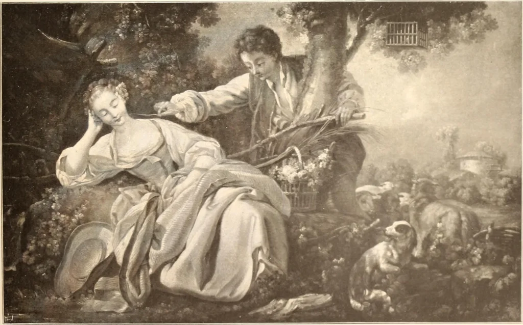 An illustration from Illustrated catalogue of the tenth series of 100 paintings by old masters of the Dutch, Flemish, Italian, French, and English schools, being a portion of the Sedelmeyer gallery which contains about 1500 original pictures by ancient and modern artists, 1906, leaf 97