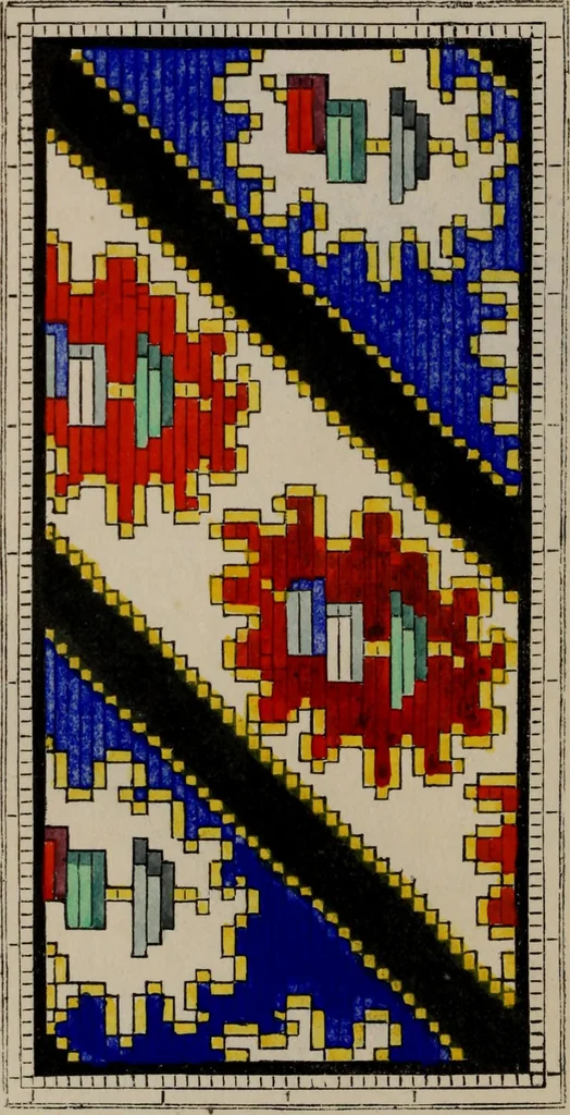 An illustration from The illuminated book of needlework : comprising knitting, netting, crochet, and embroidery, 1847, leaf 559