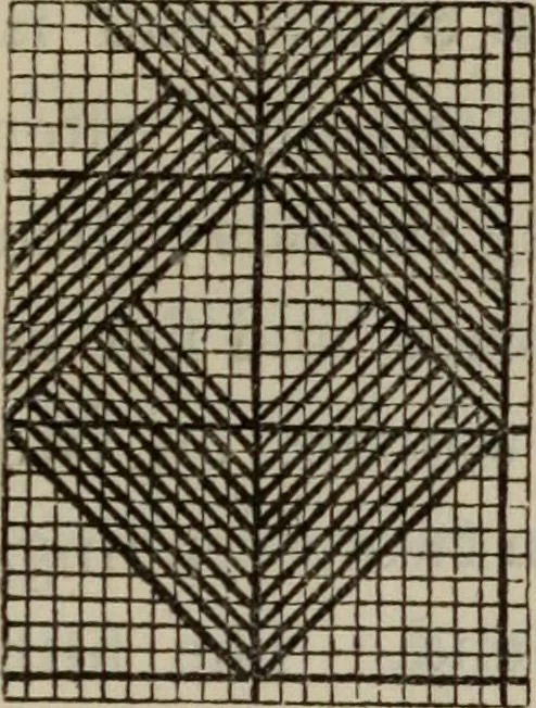 An illustration from The illuminated book of needlework : comprising knitting, netting, crochet, and embroidery, 1847, leaf 566