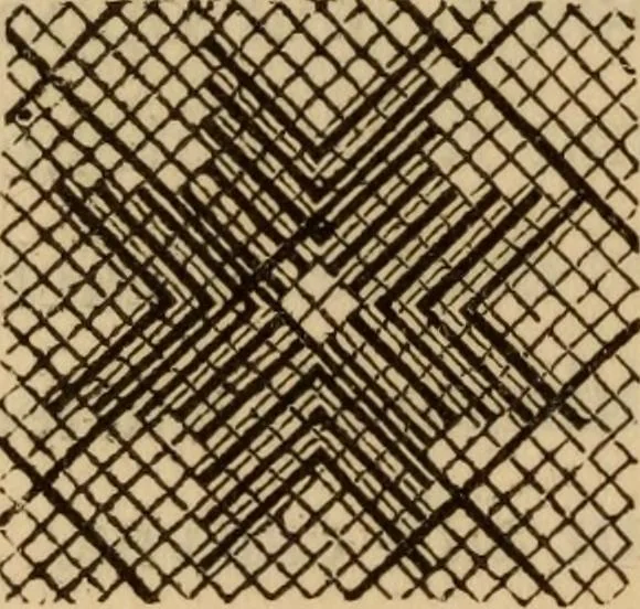 An illustration from The illuminated book of needlework : comprising knitting, netting, crochet, and embroidery, 1847, leaf 563