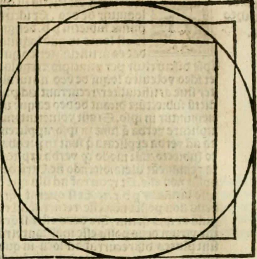 An illustration from Illuminati sacre pagine p.fessoris amplissimi magistri Raymundi Lull. Ars magna, generalis et vltima : quarucunq3 artium [et] scientiarum ipsius Lull. assecutrix et clauigera : [et] ad eas aditum faciliore prebes, antehac nusq3 arti impressorie emuctius cõmendata, 1517, leaf 207
