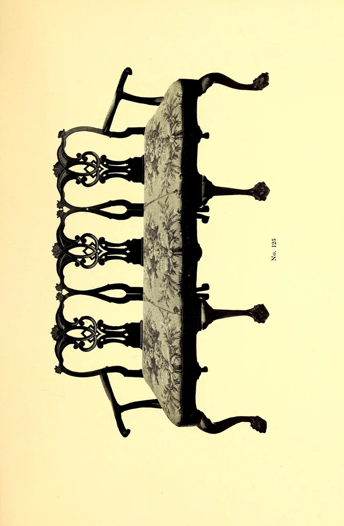 An illustration from Illustrated catalogue of old Chippendale, Sheraton and Hepplewhite furniture of great rarity and beauty : from the collections of Marsden J. Perry and Richard A. Canfield together with some Oriental porcelains and Barye Bronzes from Mr. Canfield's collection, 1916, leaf 97
