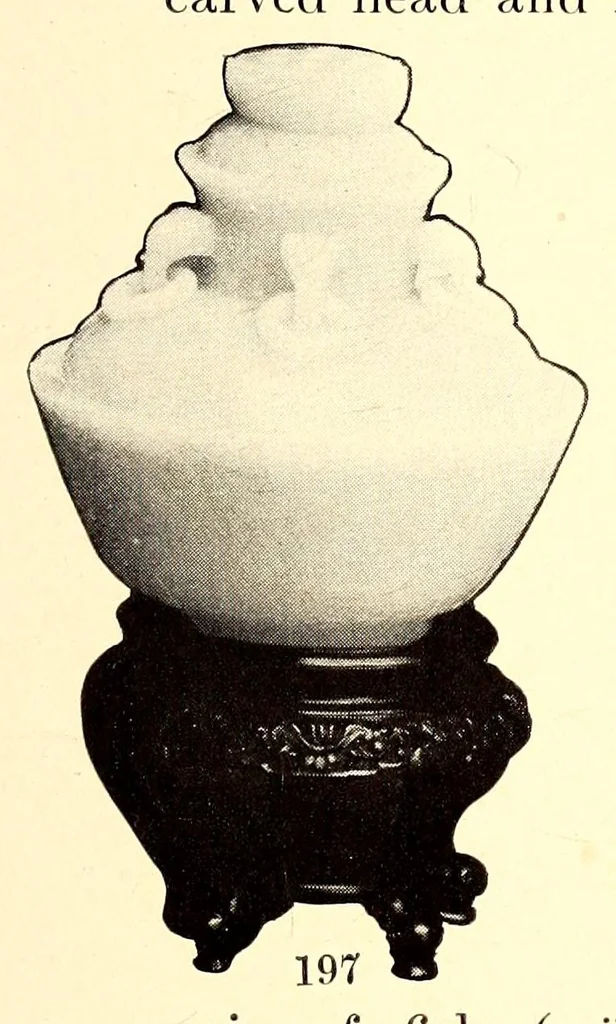 An illustration from Illustrated catalogue of an extraordinary collection of imperial jades and other beautiful objects in rock crystal, agate, lapis-lazuli and coral : mostly from the private collection of the late Captain J.F. Peel, London, England, 1912, leaf 85