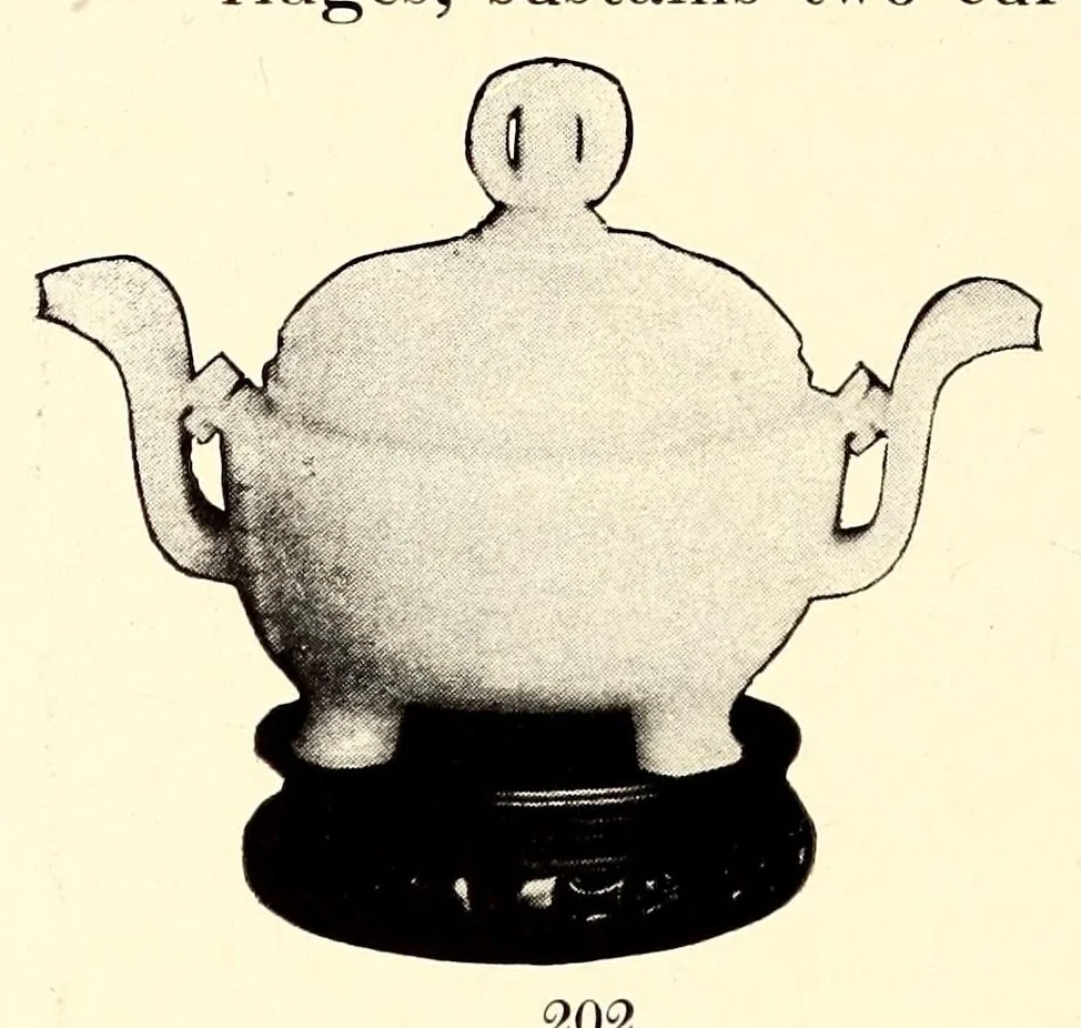 An illustration from Illustrated catalogue of an extraordinary collection of imperial jades and other beautiful objects in rock crystal, agate, lapis-lazuli and coral : mostly from the private collection of the late Captain J.F. Peel, London, England, 1912, leaf 88