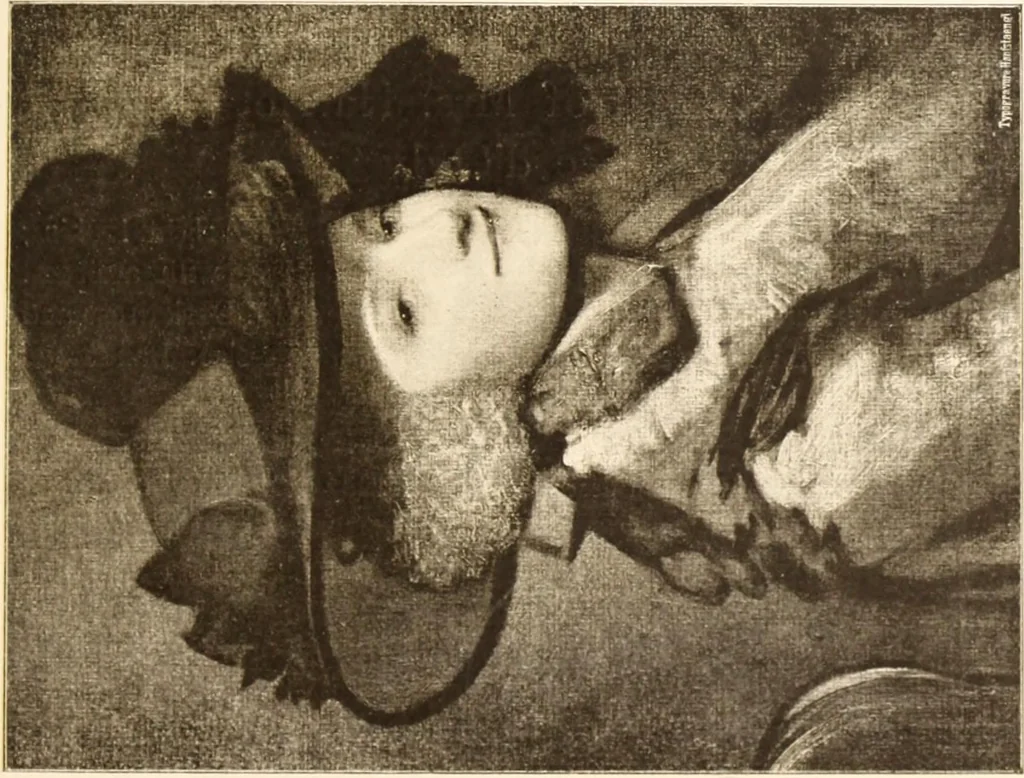 An illustration from Illustrated catalogue of the second hundred of paintings by old masters of the Dutch, Flemish, Italian, French and English schools belonging to the Sedelmeyer Gallery .., 1895, leaf 146