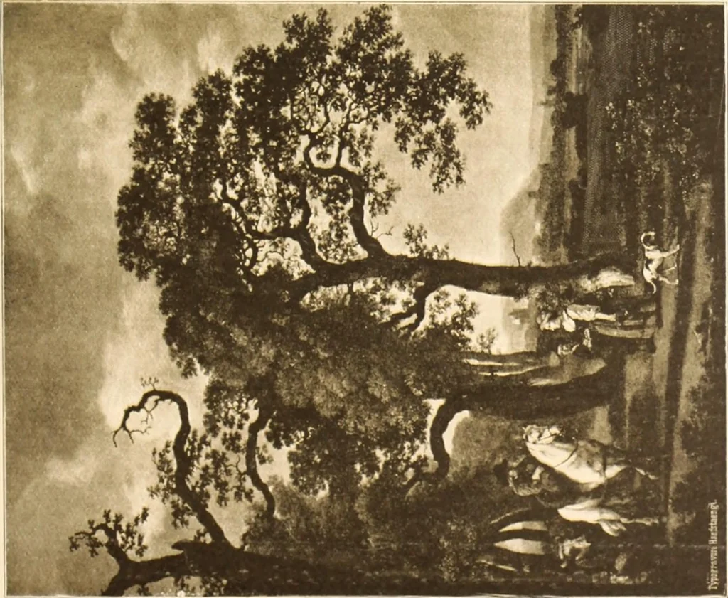 An illustration from Illustrated catalogue of the second hundred of paintings by old masters of the Dutch, Flemish, Italian, French and English schools belonging to the Sedelmeyer Gallery .., 1895, leaf 18