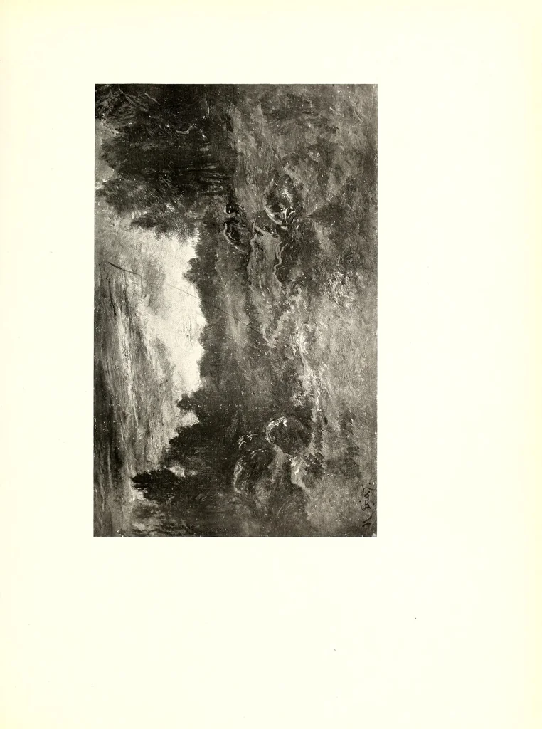 An illustration from Illustrated catalogue of oil and water color paintings by Dutch, French, English, American and Italian artists : belonging to the estate of the late James S. Inglis to be sold at unrestricted public sale by order of Mrs. Inglis, executrice on the evenings Herein stated, 1910, leaf 107