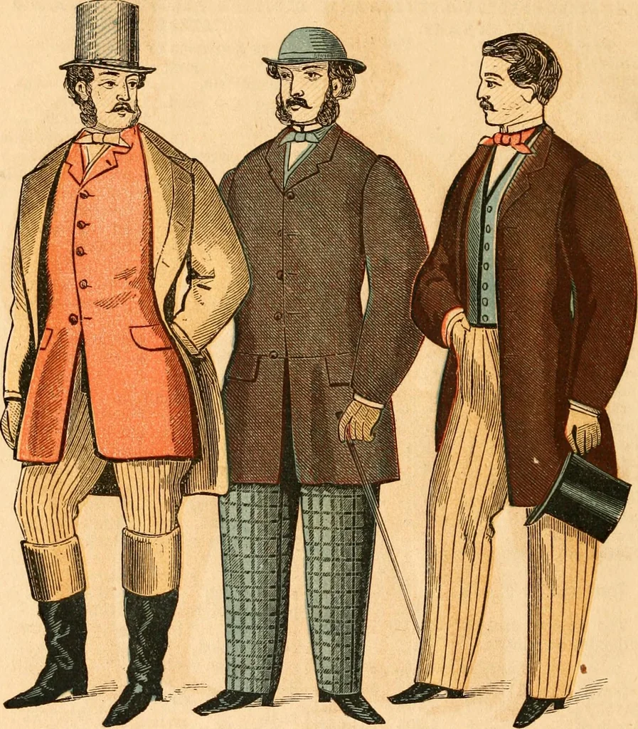 An illustration from Illustrated almanac of fashion., 1863, leaf 11