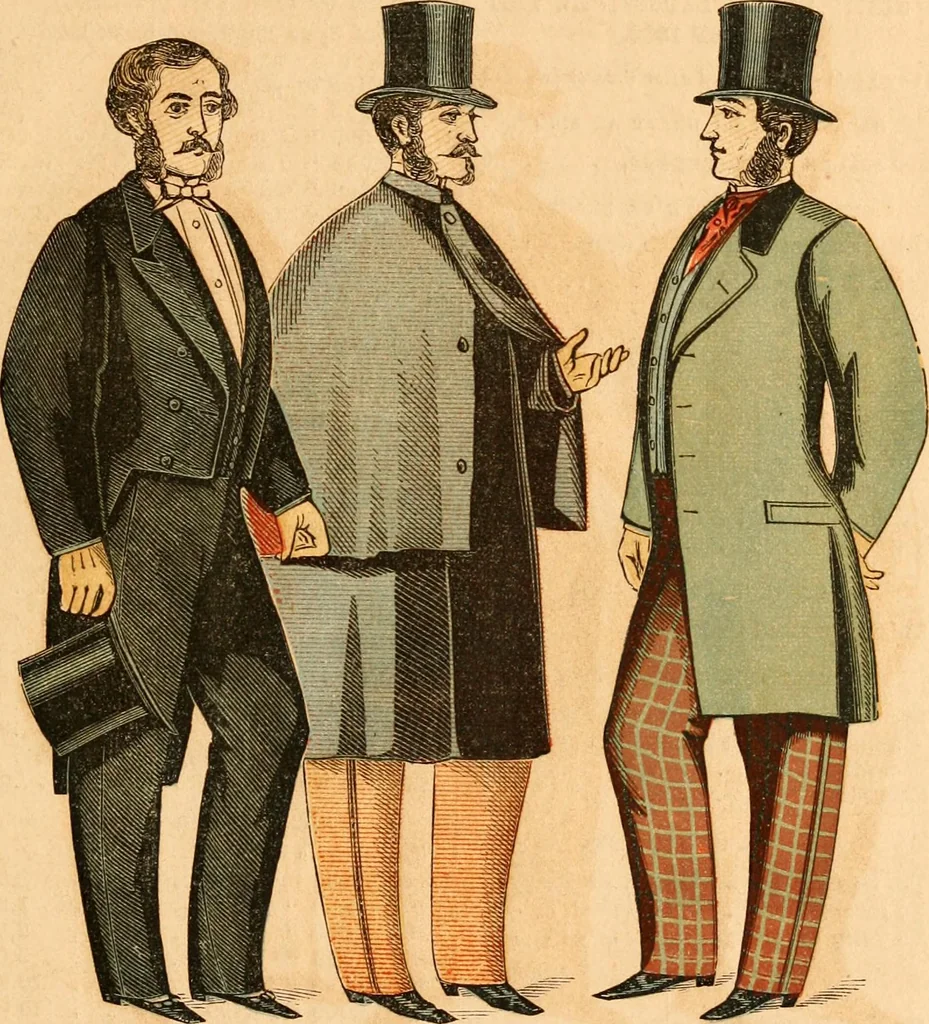 An illustration from Illustrated almanac of fashion., 1863, leaf 12
