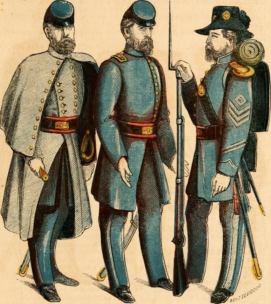 An illustration from Illustrated almanac of fashion., 1863, leaf 24