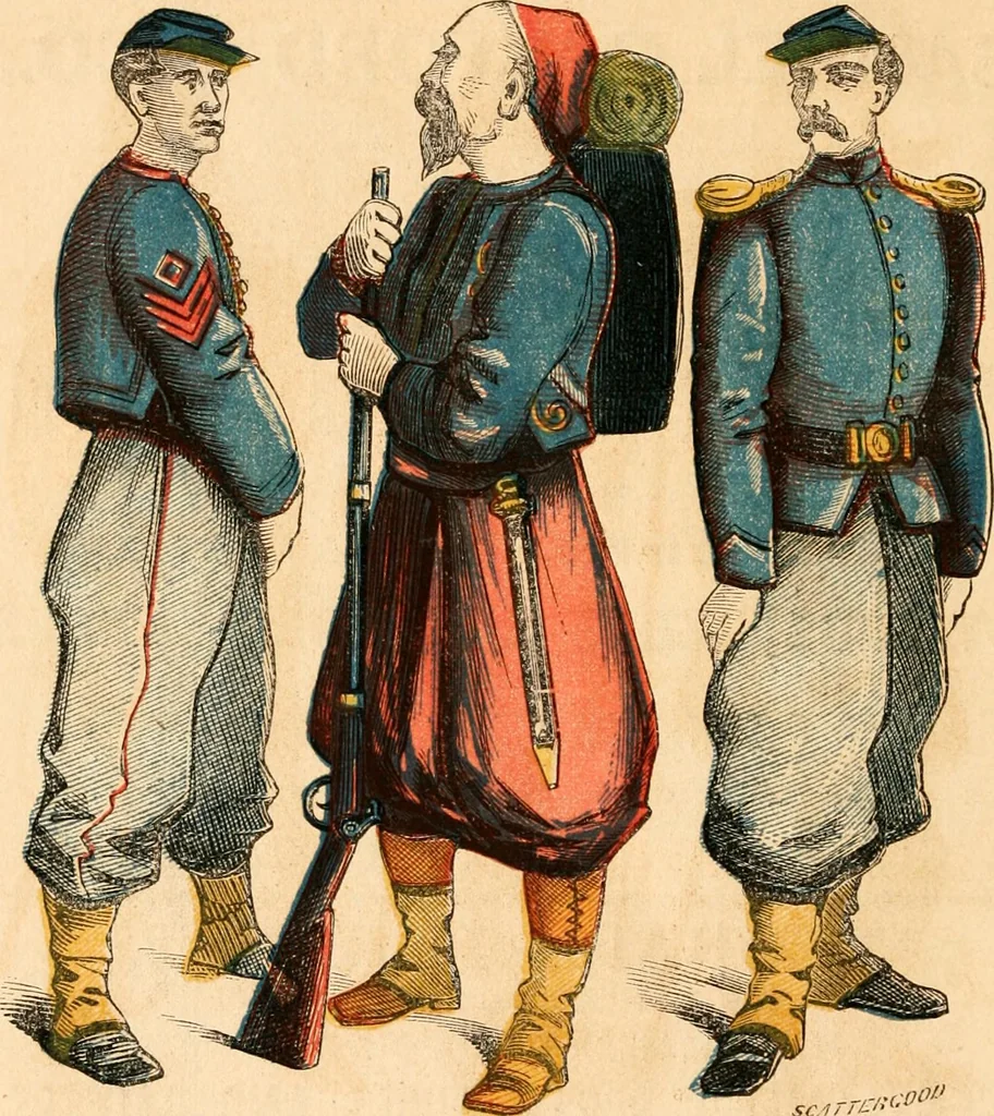 An illustration from Illustrated almanac of fashion., 1863, leaf 31
