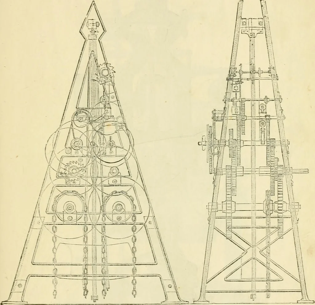 An illustration from The illustrated architectural, engineering, & mechanical drawing-book : for the use of schools, students, and artisans ; upwards of 300 illustrations, 1856, leaf 138