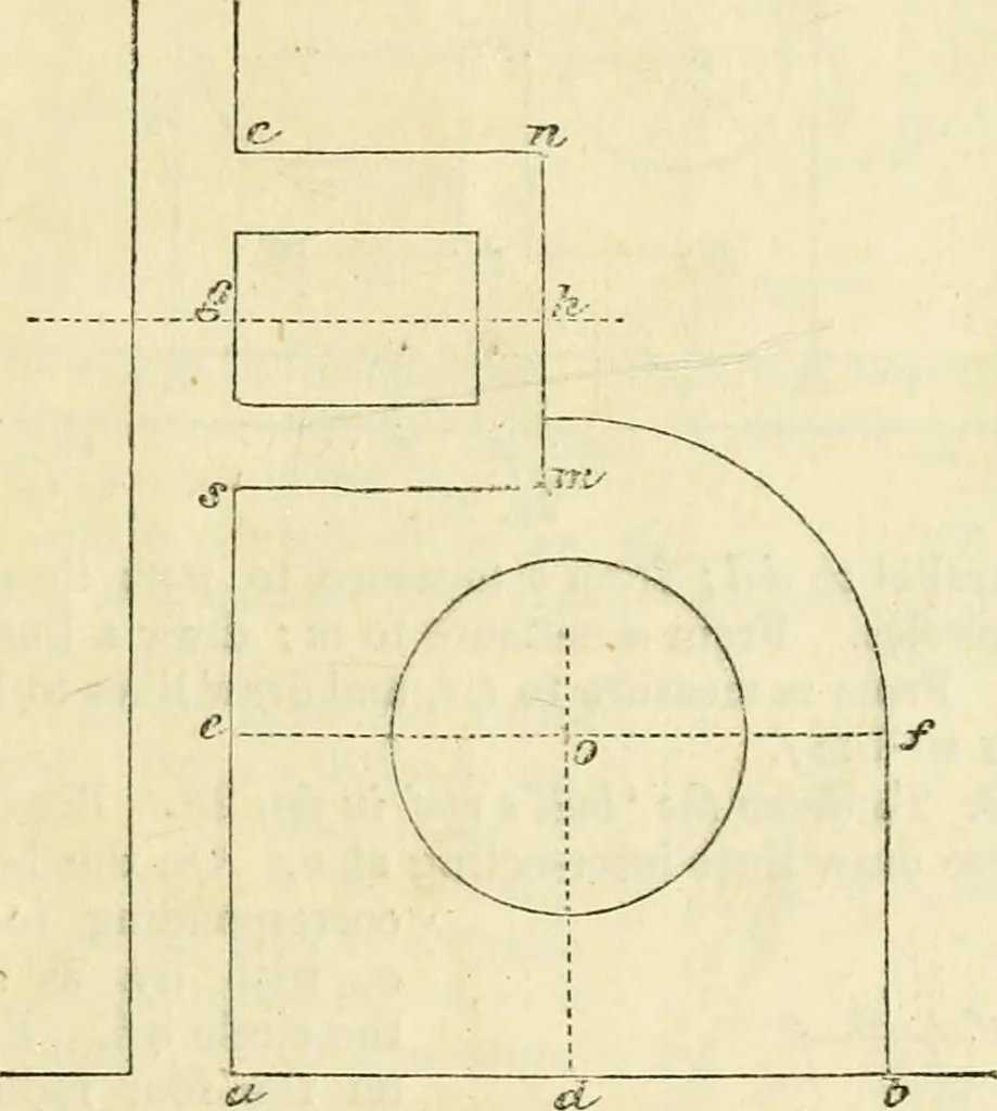 An illustration from The illustrated architectural, engineering, & mechanical drawing-book : for the use of schools, students, and artisans ; upwards of 300 illustrations, 1856, leaf 24