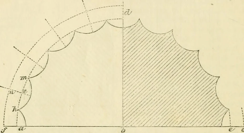 An illustration from The illustrated architectural, engineering, & mechanical drawing-book : for the use of schools, students, and artisans ; upwards of 300 illustrations, 1856, leaf 31