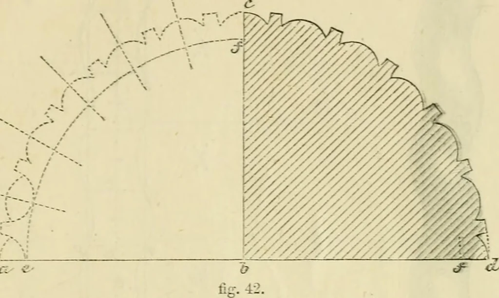 An illustration from The illustrated architectural, engineering, & mechanical drawing-book : for the use of schools, students, and artisans ; upwards of 300 illustrations, 1856, leaf 32