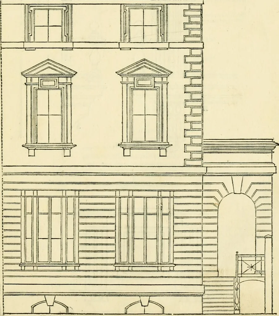 An illustration from The illustrated architectural, engineering, & mechanical drawing-book : for the use of schools, students, and artisans ; upwards of 300 illustrations, 1856, leaf 80