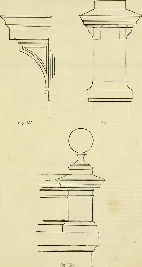 An illustration from The illustrated architectural, engineering, & mechanical drawing-book : for the use of schools, students, and artisans ; upwards of 300 illustrations, 1856, leaf 82