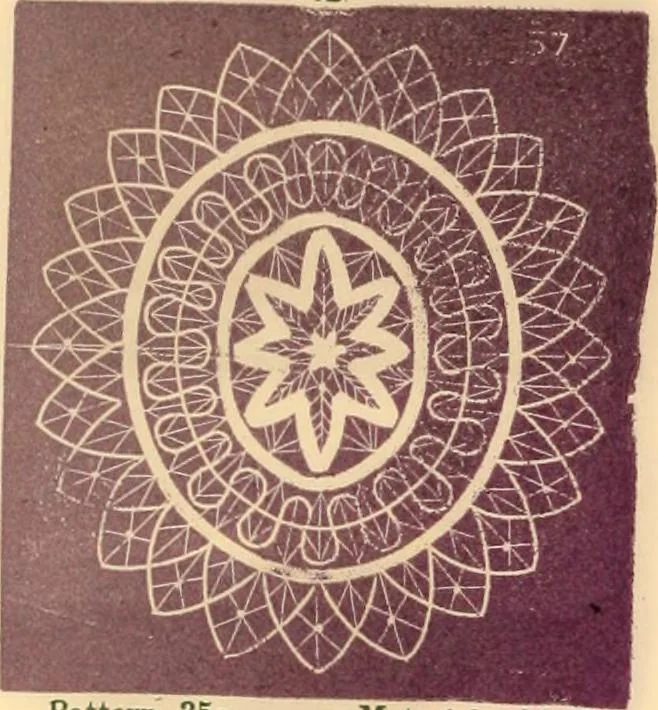 An illustration from Illustrated book of patterns for lace making, 1878, leaf 11