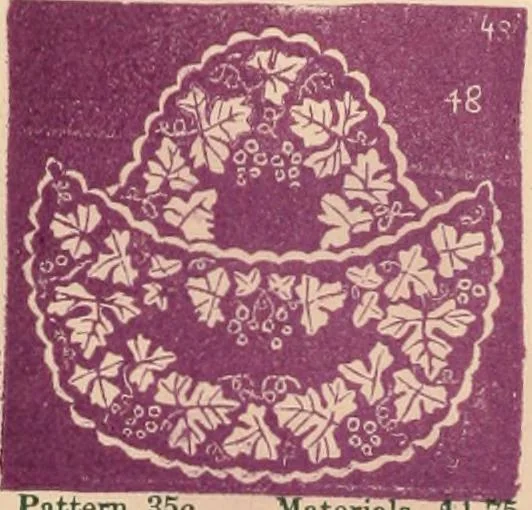 An illustration from Illustrated book of patterns for lace making, 1878, leaf 11
