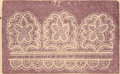 An illustration from Illustrated book of patterns for lace making, 1878, leaf 13
