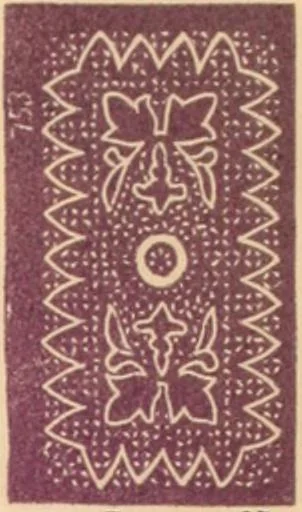 An illustration from Illustrated book of patterns for lace making, 1878, leaf 14